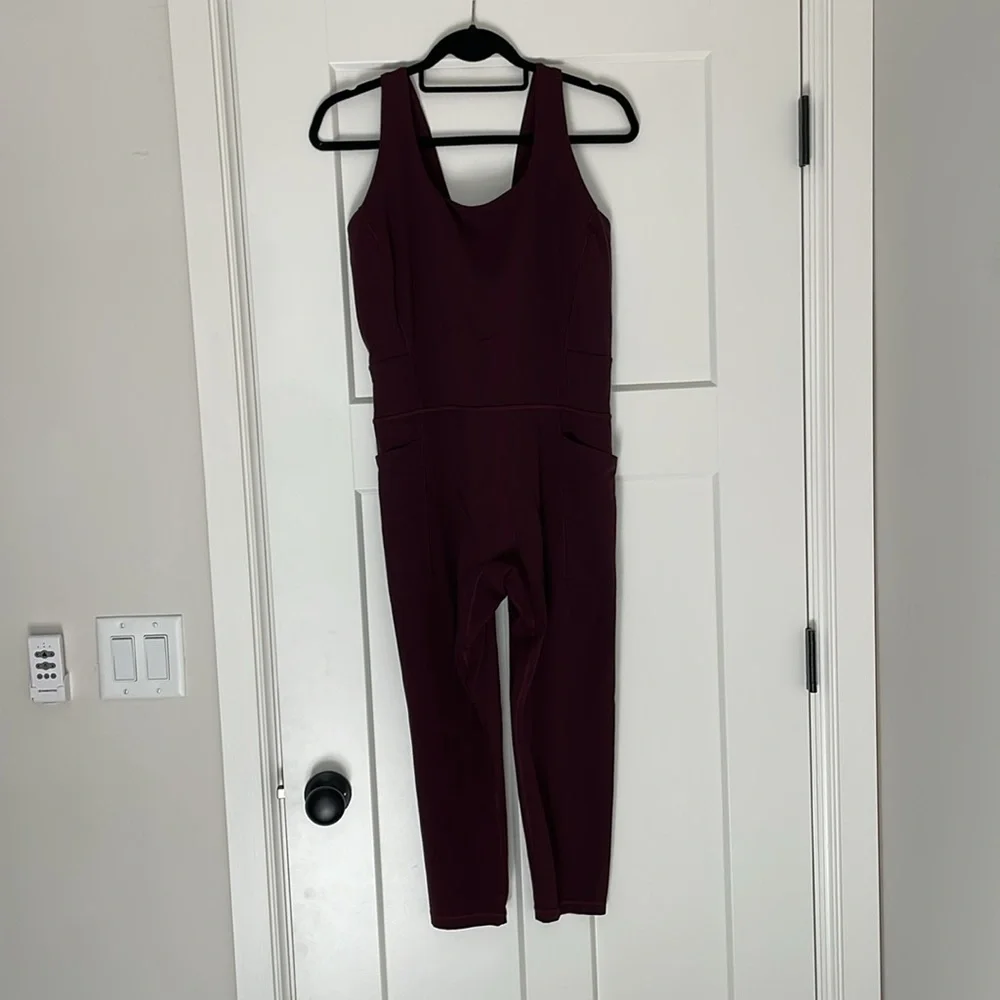 Athleta Plum Jumpsuit - Picture 3 of 7